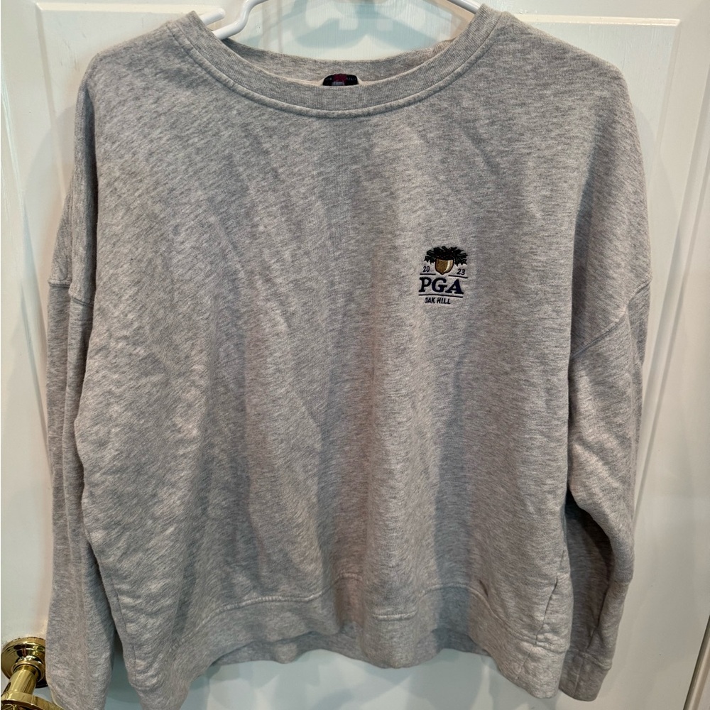 Vineyard Vines 2023 PGA Oak Hill  Gray Sweatshirt